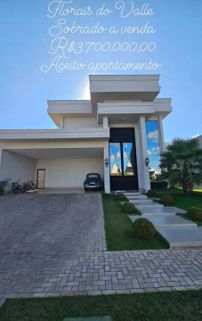 Sobrado condomínio florais do valle aceito apartamento