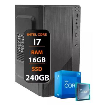 Pc Cpu Intel Core I7 4ª Geração 16gb Ram Ssd 240gb + Brinde!