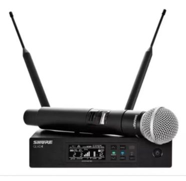 Microfone Sem Fio QLXD4 - logo marca famosa