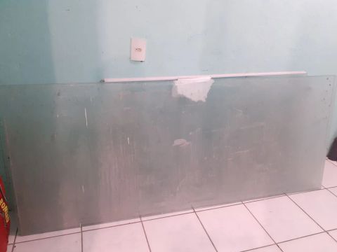 Vendo porta de vidro antiga jateada