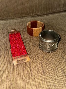 Pulseiras Kit Com 3 Diversos Estilos - Vintage 