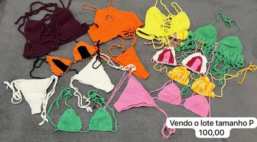 Lote de peças de crochê Tam P 