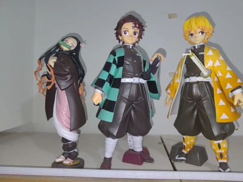 Action figures Slayer - Tanjiro, Nezuko e Zenitsu