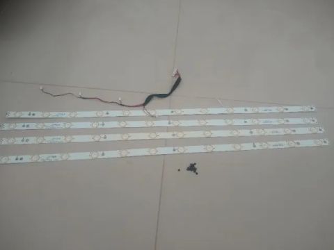 Kit 4 Barras de Led Alumínio, com 12 leds cada barra Tv Philips 40pug6300/78 Original 
