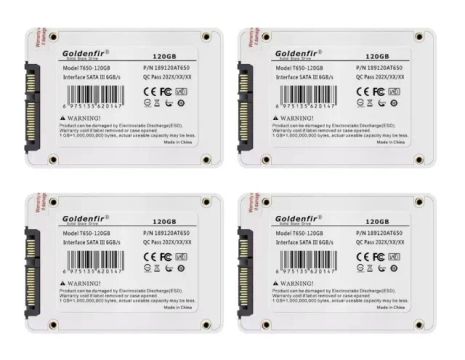 Kit contendo quatro Ssds Goldenfir de 120GB