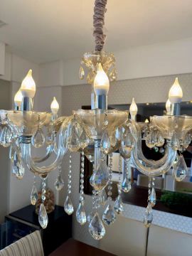 Lustre Classico de Cristal Verdadeiro