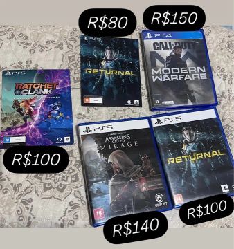 Jogos de Ps4 e Ps5
