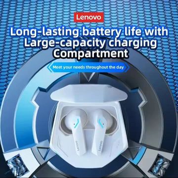 Fones de Ouvido Lenovo TWS com Estojo de Carregamento
