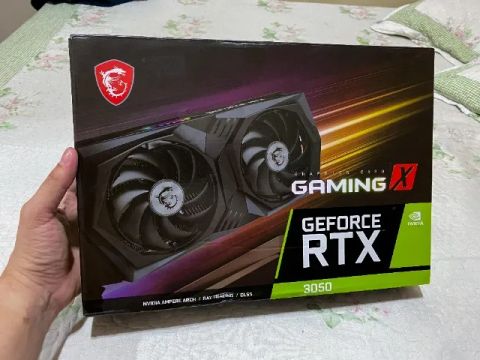 Placa de Vídeo Nvidia RTX 3050 Gaming X 8GB GDDR6, RGB, DLSS, Ray Tracing