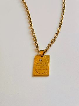 Cordão de ouro 18k maciço,85g. Sob medida, Cruz 6 pedras de Ouro Branco. 