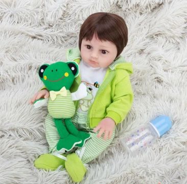 Bebê reborn Lucas 100% Silicone 
