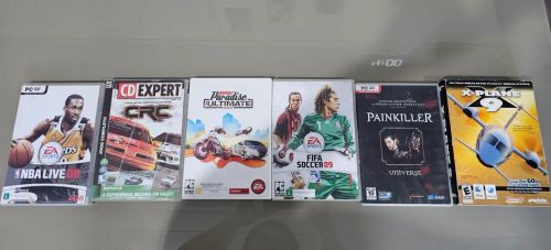Lote com 6 jogos de PC - Diversos Gêneros