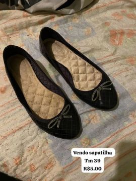 Sapato Feminino Preto Tamanho 39