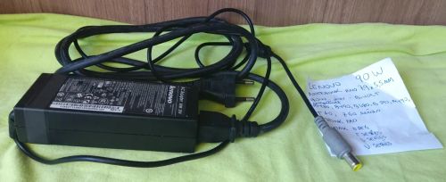 Carregador Fonte Lenovo notebook 90W 20V Bivolt pino 7,9x5,5mm