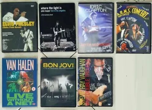 DVDs Musicais Originais (Rock, Blues)