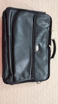 Bolsa Executiva de Couro Preta