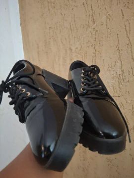 Sapatos bota Oxford tratorado vizzano preto tm 38