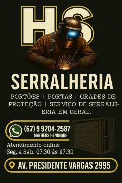 Serviço de serralheria em toda Campo grande, fabricação e reforma a domicílio 