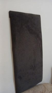 Encosto de Cabeceira para Cama - Preto