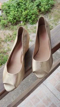 Sapato Bottero Dourado<br>