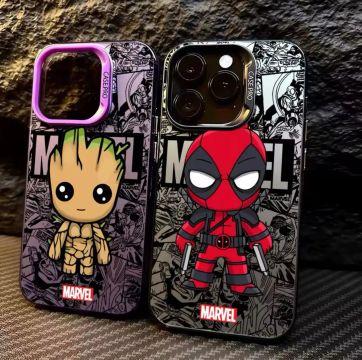 Capinha Marvel para IPhone 16 15 14 13 12 11 pro plus Max