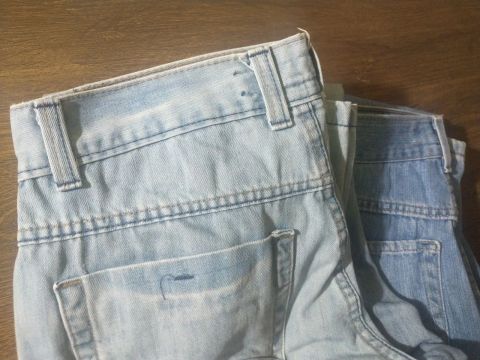 2 calças JEANS Pool na cor CINZA e AZUL N°38