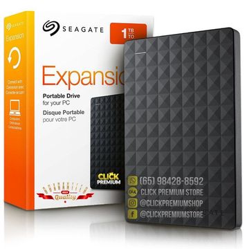 HD Externo Seagate 1 Tera + 5 Brindes - USB 3.0 - PS4 Xbox PC Notebook - Lacrado Original