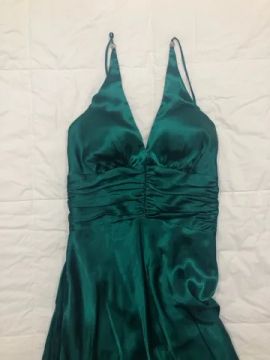 Vestido festa longo verde TAM P/36