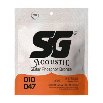 Encordoamento Cordas Violão Aço Sg Acoustic Phosphor Bronze