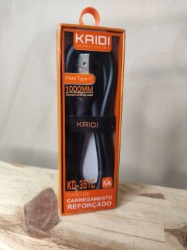 Cabo de Carregamento Reforçado Kaidi 1m Tipo C