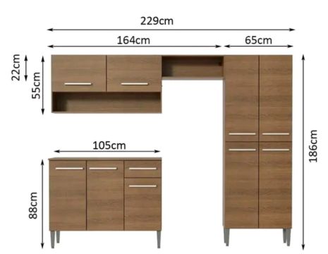 Vende-se armário de cozinha e guarda roupa!