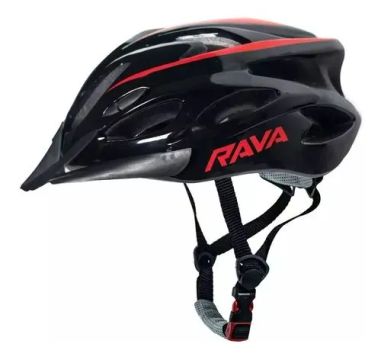 Capacete de Bicicleta - Preto e Vermelho