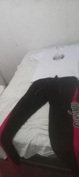 Calça da cyclone Premium Masculina Preta com Detalhe Vermelho