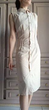 vestido yessica bege G