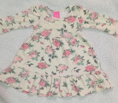 Vestido Infantil Floral - Tamanho 2 - Usado