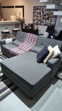 Sofá luxuoso de linho e espuma SOFT - 2.32m x 1.60m