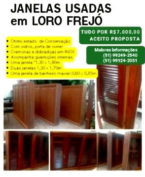 Janelas e portas em loro frejo