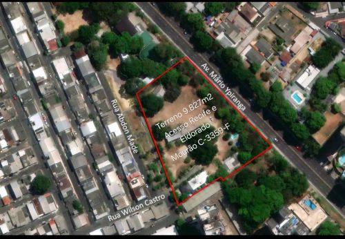 Terreno Comercial na Recife prox Delegacia da Mulher e da Bola do Eldorado com 9.827m2 pla