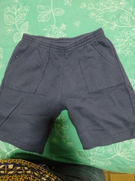 Shorts de Moletom Azul Bebê