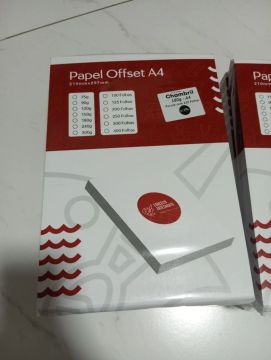 Papel Offset A4 Chambril 180g - Pacote com 125 Folhas