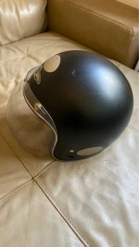 Capacete Moto Lucca Vintage Preto