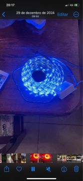 Fita  de led com controle remoto 5M 