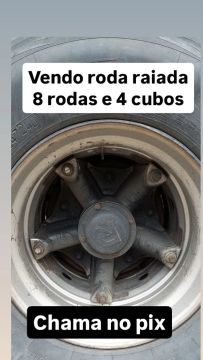 Vendo 8 Rodas Raiadas para Caminhão