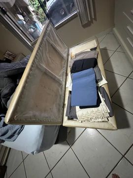 Baú de tecido impermeável para organizar seus pertences