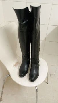 Botas de cano alto pretas