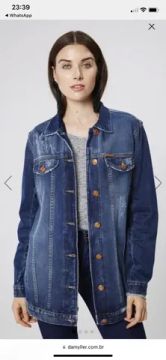 Jaqueta Jeans Trucker Feminina