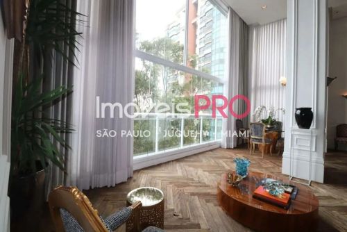 300m² Espetacular, belíssimo e imponente sala pé direito duplo e vista parque Burle Max