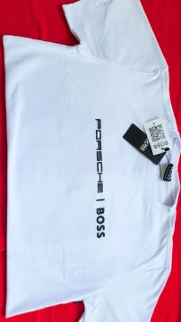 Malha Peruana Premium Camiseta Porsche | Boss - Branca - Nova