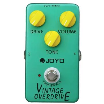 Pedal de efeito Joyo JF-01 Guitarra Vintage Clássico Overdrive Tube Screamer Verde Bypass