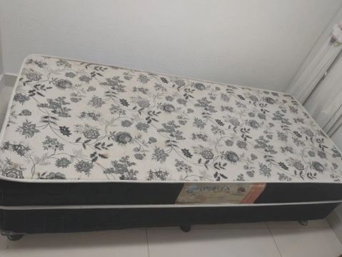 Cama Box Solteiro com Colchão Ortopédico